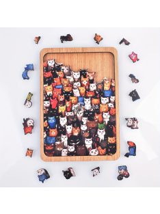 Macska oktató kirakó játék