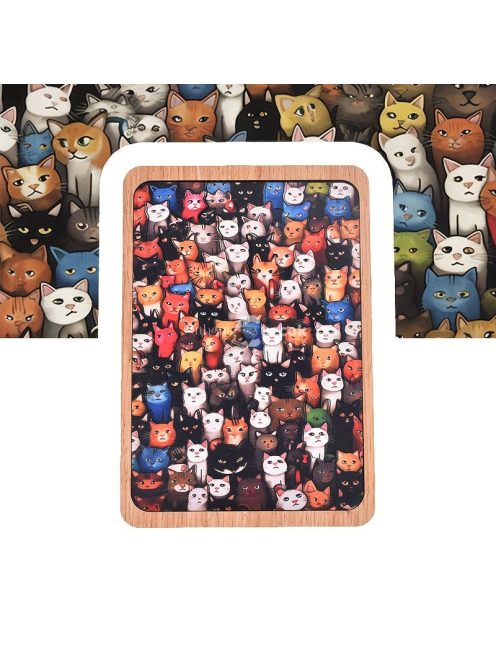 Macska oktató kirakó játék