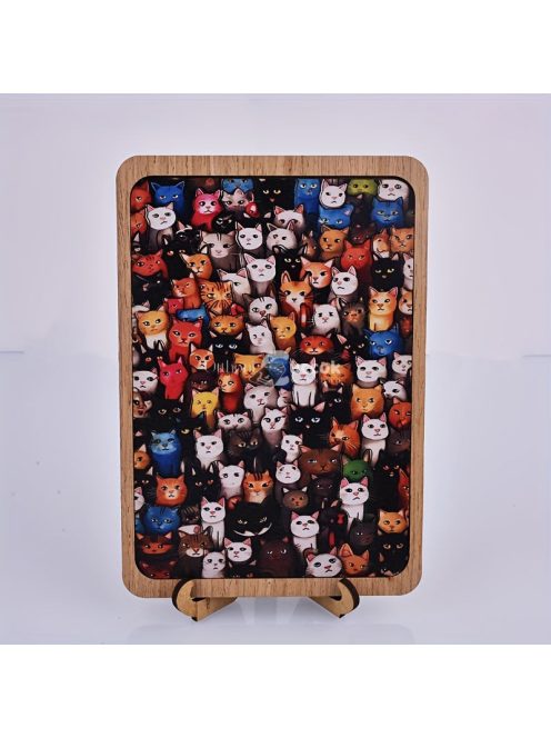 Macska oktató kirakó játék