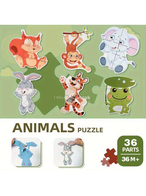 Oktató Puzzle Játékkészlete Tárolódobozzal