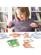 Oktató Puzzle Játékkészlete Tárolódobozzal