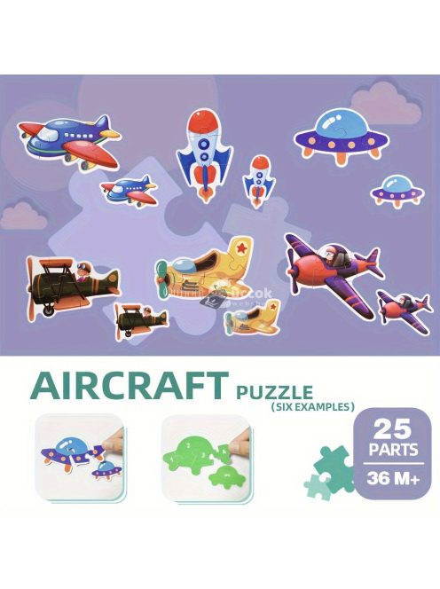 Oktató Puzzle Játékkészlete Tárolódobozzal