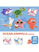 Oktató Puzzle Játékkészlete Tárolódobozzal