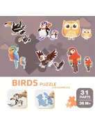 Oktató Puzzle Játékkészlete Tárolódobozzal