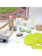Játék fából készült smink- és bőrápoló készlet gyerekeknek