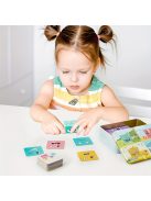 1 készlet Fa Gyerekek Arc kirakó Puzzle Építőkocka