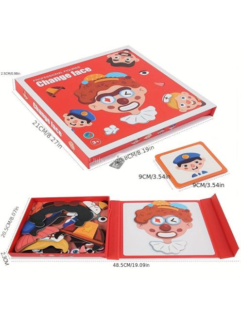 Mágneses öltöztetős puzzle 3-6 éves korosztálynak
