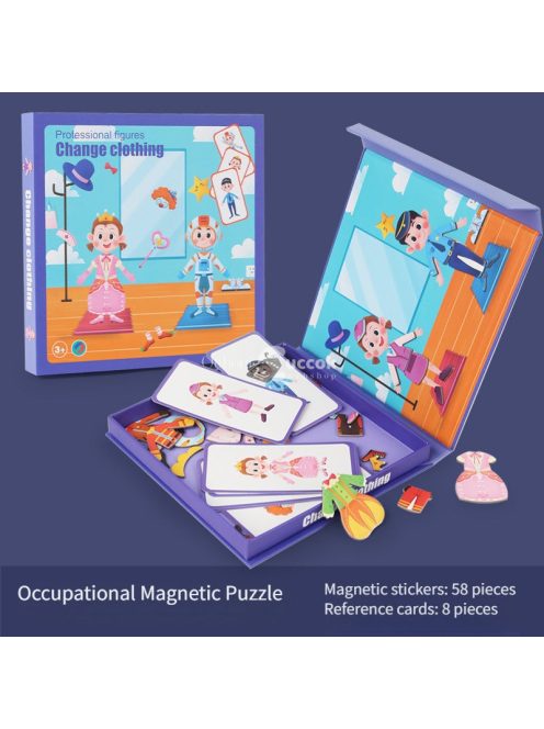 Mágneses öltöztetős puzzle 3-6 éves korosztálynak