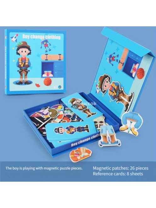 Mágneses öltöztetős puzzle 3-6 éves korosztálynak