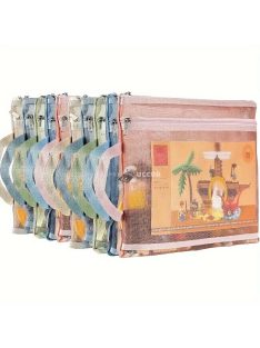   5 darab színes, hálós cipzáras táska, dupla rétegű nylon kirakó játék tároló szervező