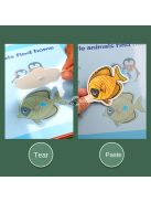 Matricás beillesztős foglalkoztató könyv puzzle játék