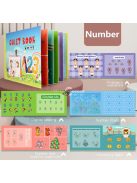 Matricás beillesztős foglalkoztató könyv puzzle játék