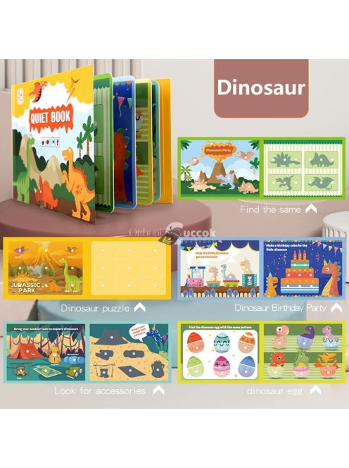 Matricás beillesztős foglalkoztató könyv puzzle játék