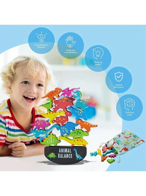 15 db-os dinoszaurusz kirakós játék