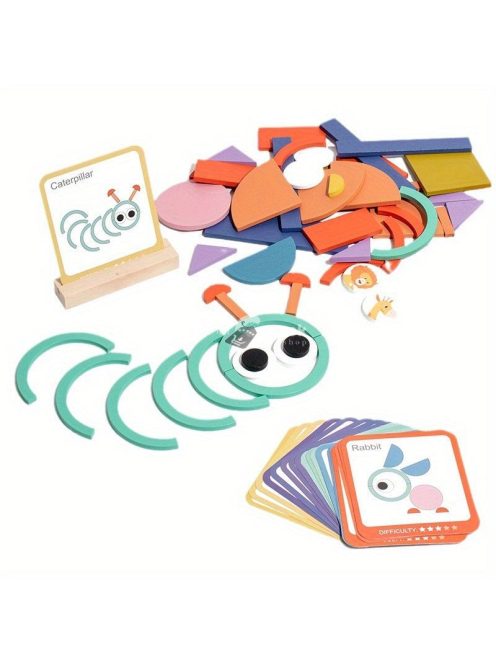 100 darabos Fa 3D Puzzle Készlet