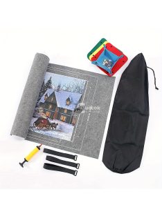   Akril szálból készült puzzle szőnyeg tároló táskával