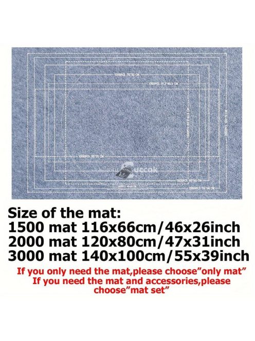 Akril szálból készült puzzle szőnyeg tároló táskával