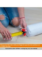 Akril szálból készült puzzle szőnyeg tároló táskával