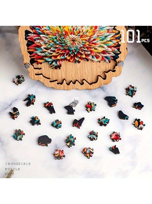 Színes Extra Nehéz virágos puzzle felnőtteknek