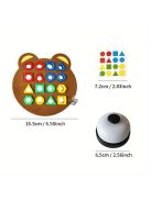 geometriai alakzatok illesztése építőkockákkal, gyosasági társasjáték