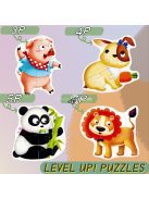 18 darabos Állatos Puzzle Készlet Gyerekeknek
