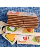 Fa Puzzle Játék Oktató Fa Puzzle Doboz