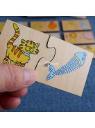 Fa Puzzle Játék Oktató Fa Puzzle Doboz