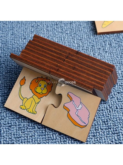 Fa Puzzle Játék Oktató Fa Puzzle Doboz