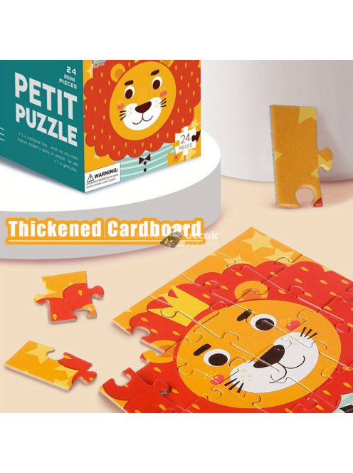 24 darabos  puzzle mini méretű gyermek oktató játék
