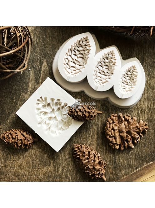 1db, Fenyőtoboz forma, 3D szilikon forma