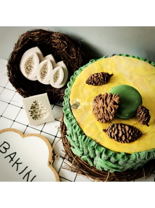 1db, Fenyőtoboz forma, 3D szilikon forma