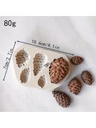 1db, Fenyőtoboz forma, 3D szilikon forma