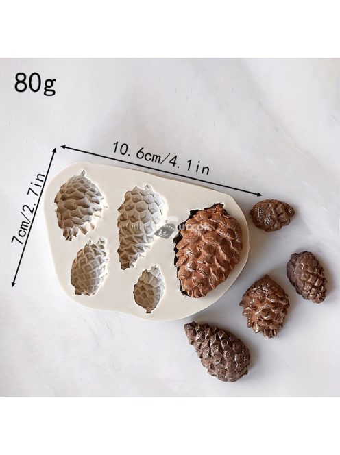 1db, Fenyőtoboz forma, 3D szilikon forma