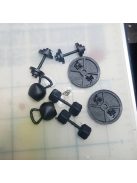 Súlyzó alakú szilikon formák