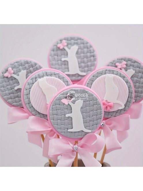 1 db szilikon kötött textúra sütikhez és tortákhoz