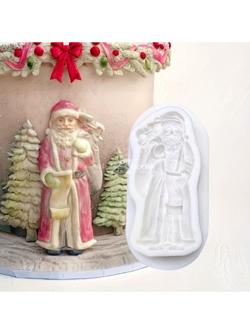 Szilikon Mikulás Öntőforma Karácsonyi Sütéshez