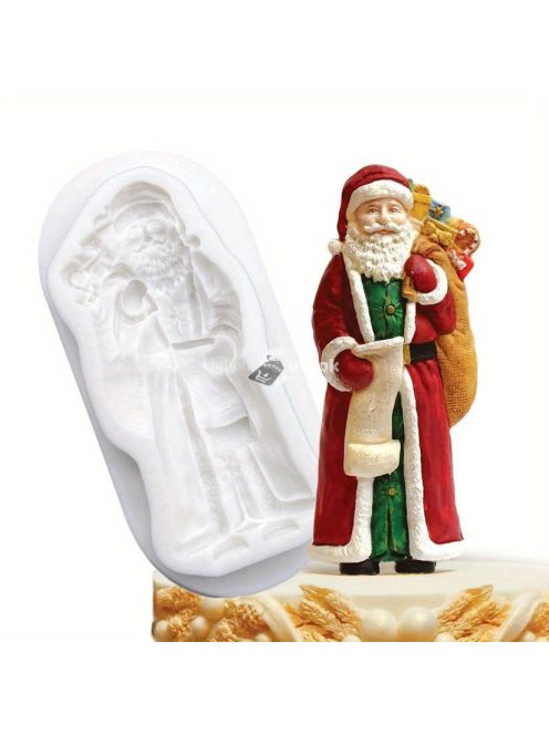 Szilikon Mikulás Öntőforma Karácsonyi Sütéshez