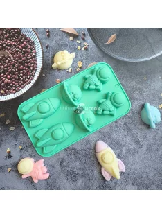 Űr-témájú szilikon sütőforma