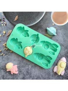 Űr-témájú szilikon sütőforma