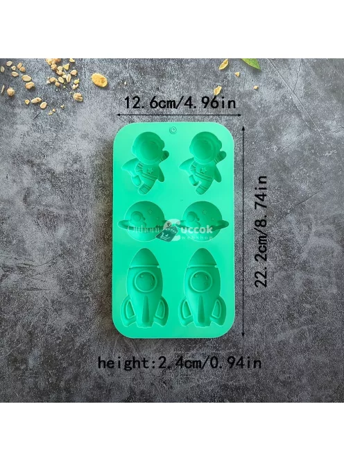 Űr-témájú szilikon sütőforma