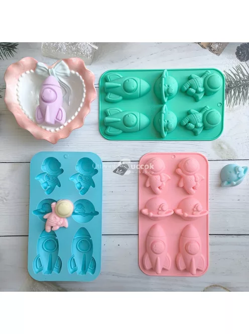 Űr-témájú szilikon sütőforma