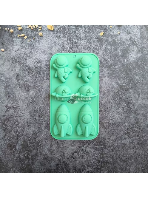 Űr-témájú szilikon sütőforma