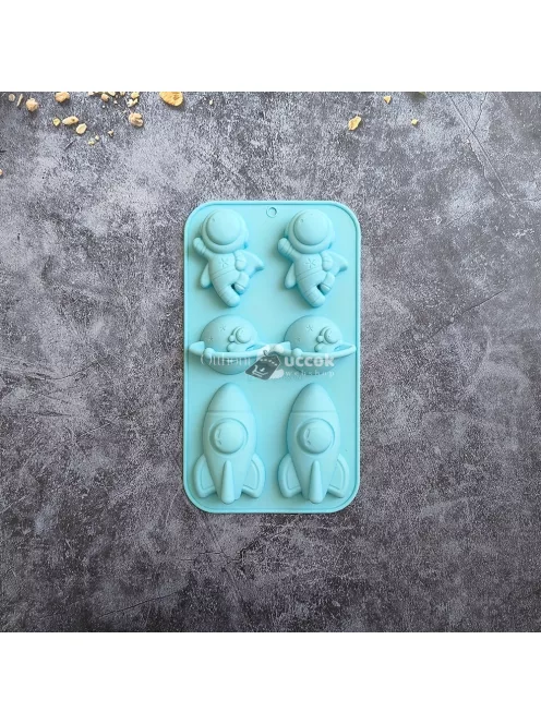 Űr-témájú szilikon sütőforma