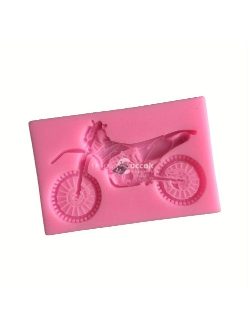 Motorkerékpár alakú szilikon öntőforma