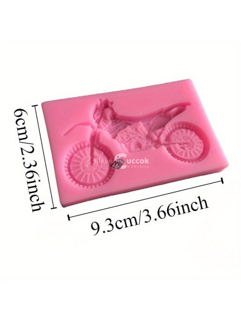Motorkerékpár alakú szilikon öntőforma