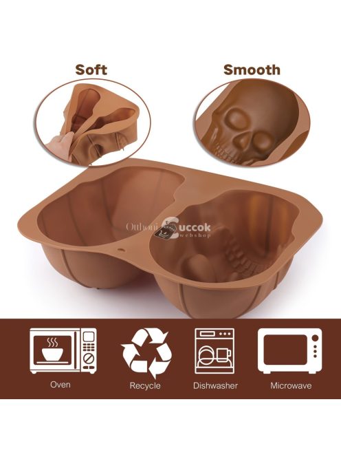 Nagy koponya szilikon tortaforma