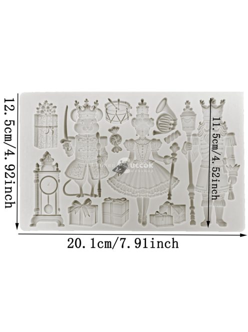 Karácsonyi formakészlet, szilikon BPA-mentes