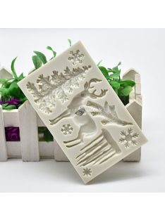 3D-s karácsony témájú szilikon forma