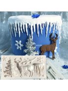 3D-s karácsony témájú szilikon forma