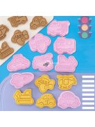 8db jármű alakú kekszforma